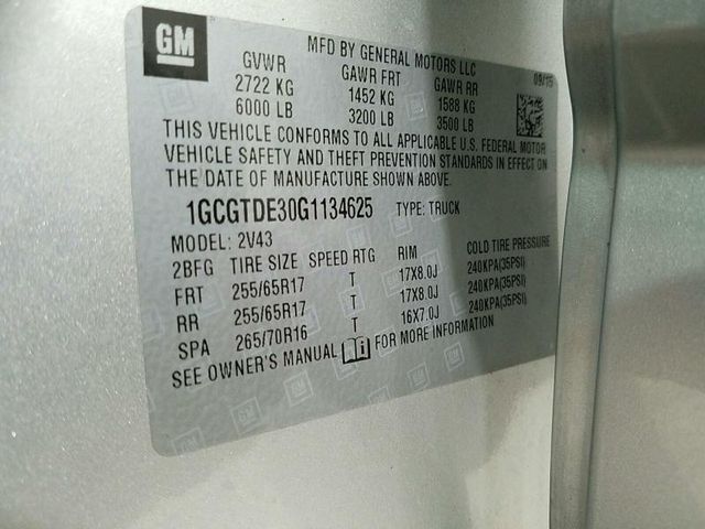 2016 Chevrolet Colorado Z71 - 15400183 - 13