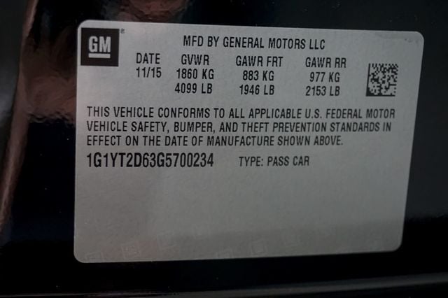 2016 Chevrolet Corvette 2dr Z06 Coupe w/3LZ - 23015788 - 16