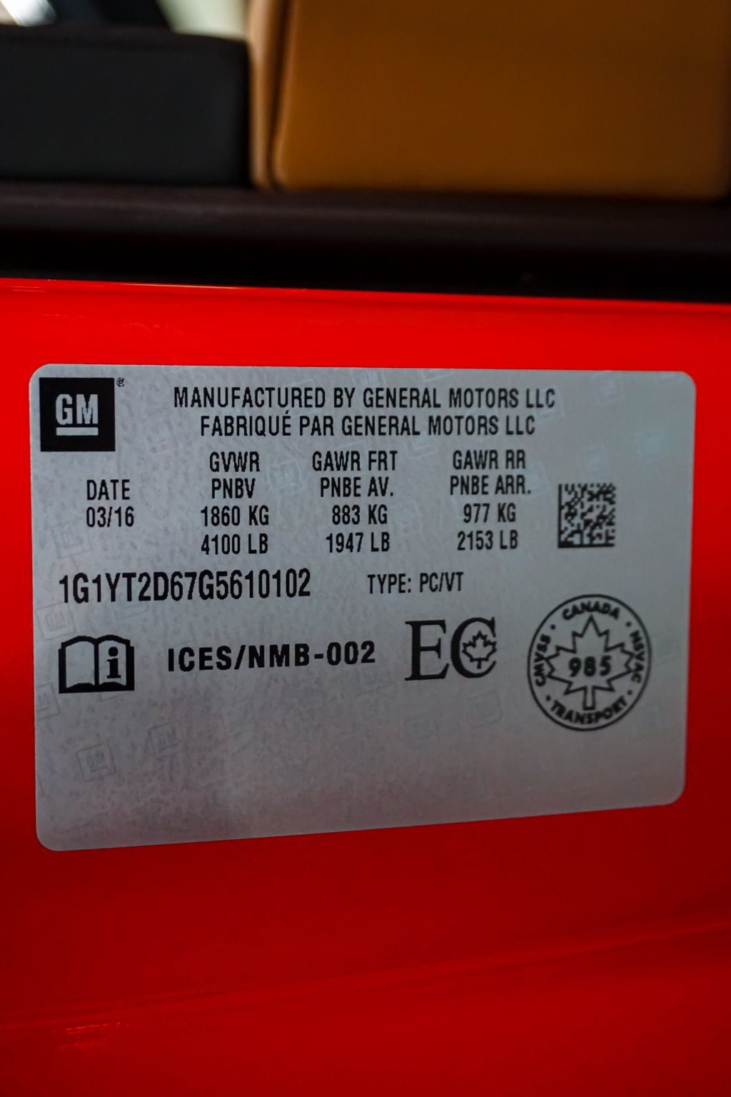 2016 Chevrolet Corvette *Z06 3LZ* *Z07 Performance Pkg* *7-Speed Manual* - 22896173 - 19