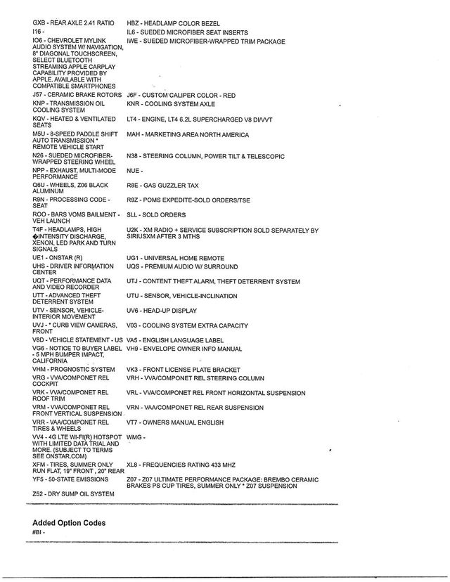 2016 Chevrolet Corvette Z06 w/ 3LZ  - 23009295 - 1