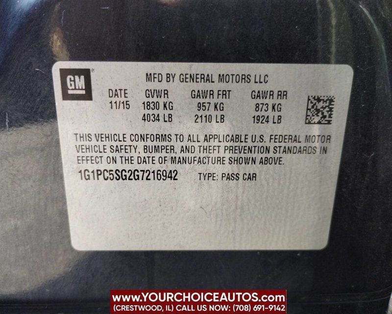 2016 Chevrolet Cruze Limited 4dr Sedan Automatic LS - 22924338 - 30