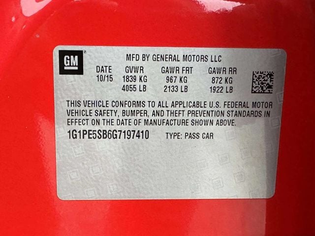 2016 Chevrolet Cruze Limited 4dr Sedan Automatic LT w/1LT - 22968427 - 26