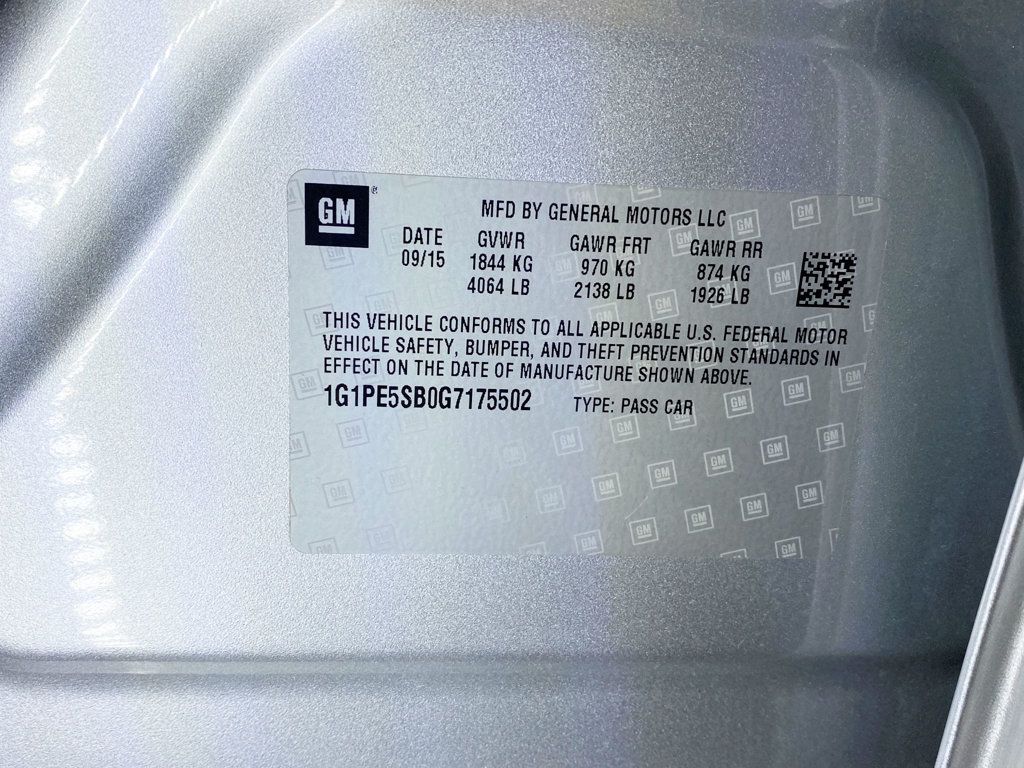 2016 Chevrolet Cruze Limited 4dr Sedan Automatic LT w/1LT - 22984468 - 50