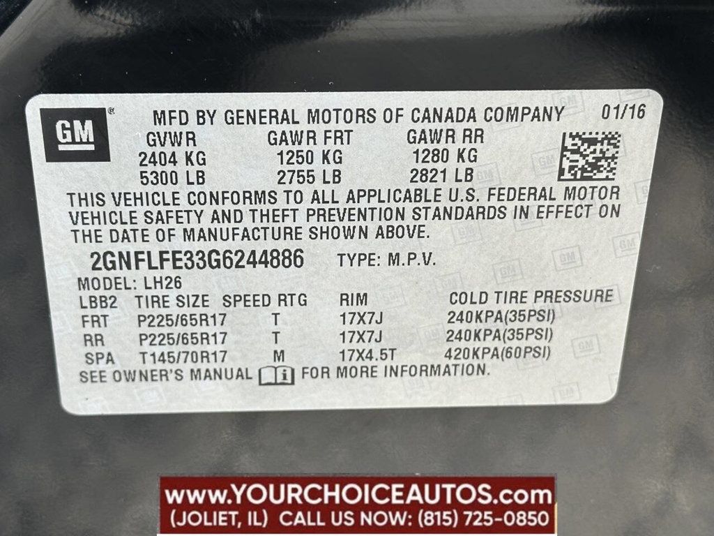 2016 Chevrolet Equinox AWD 4dr LT - 22838828 - 16