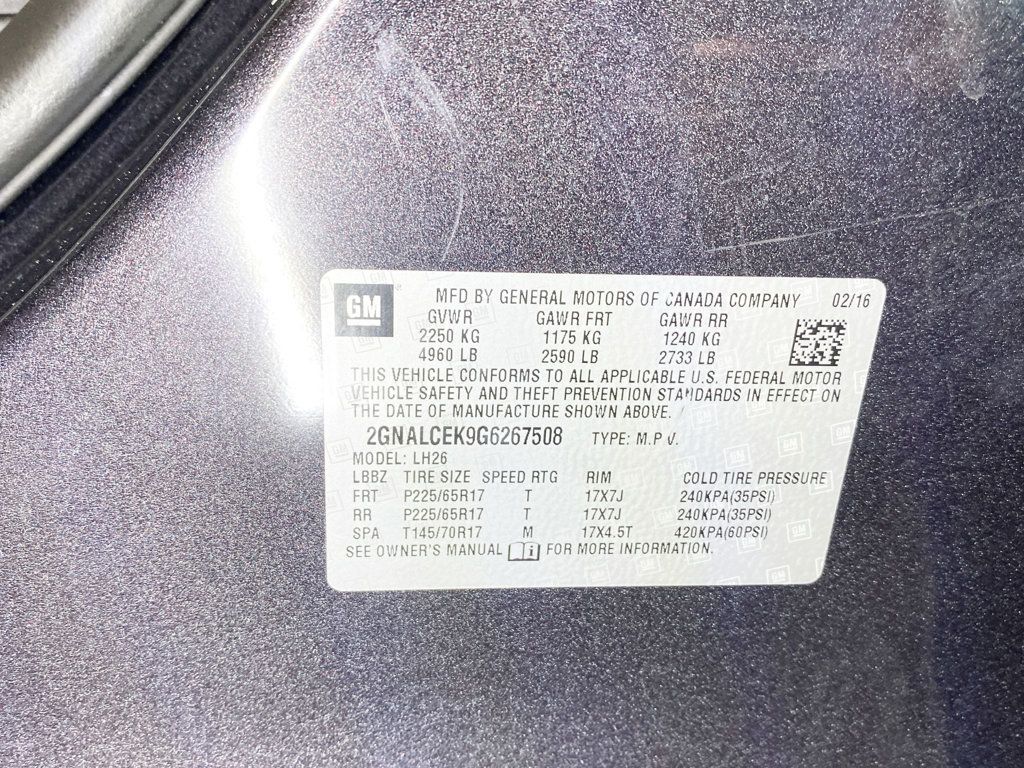 2016 Chevrolet Equinox FWD 4dr LT - 22922372 - 54