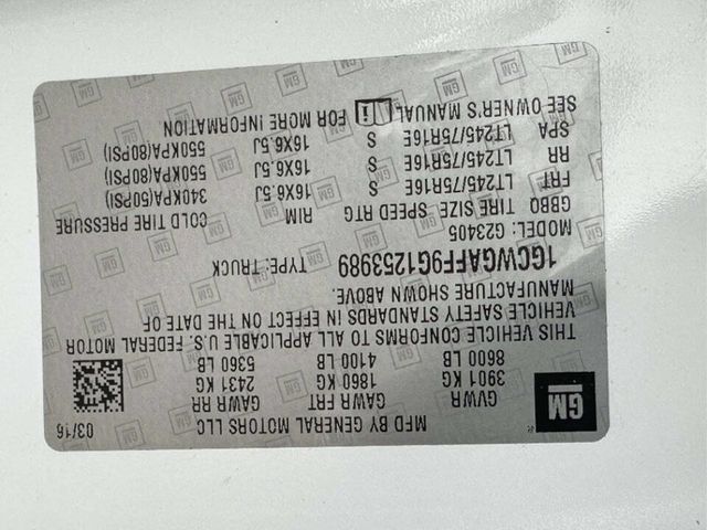 2016 Chevrolet Express Cargo Van RWD 2500 135" - 23001194 - 18