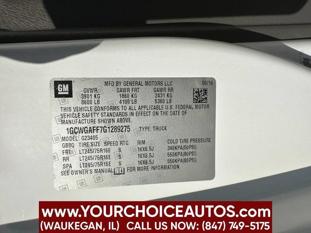 2016 Chevrolet Express Cargo Van RWD 2500 135" - 23020819 - 22