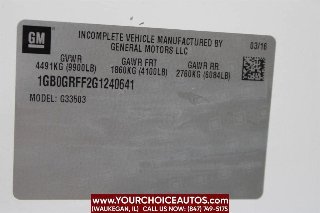 2016 Chevrolet Express Commercial Cutaway 3500 Van 139" - 22986763 - 36