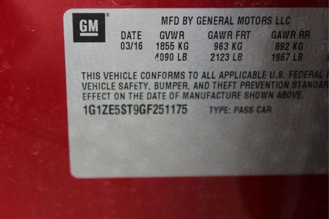 2016 Chevrolet Malibu 4dr Sedan LT w/1LT - 23022868 - 9