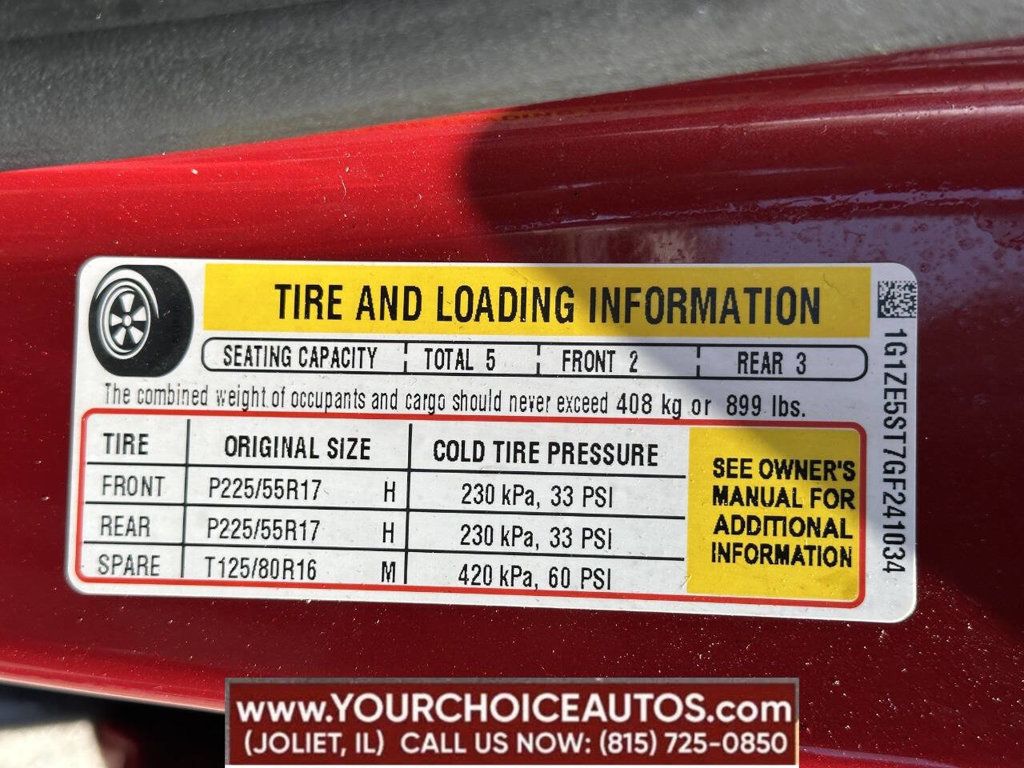 2016 Chevrolet Malibu 4dr Sedan LT w/1LT - 22840318 - 15