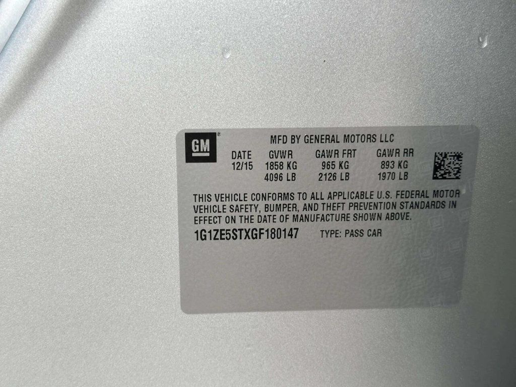 2016 Chevrolet Malibu 4dr Sedan LT w/1LT - 23006798 - 21