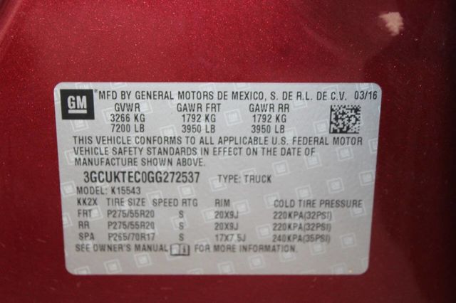 2016 Chevrolet Silverado 1500 High Country 4x4 4dr Crew Cab 5.8 ft. SB - 22925856 - 32