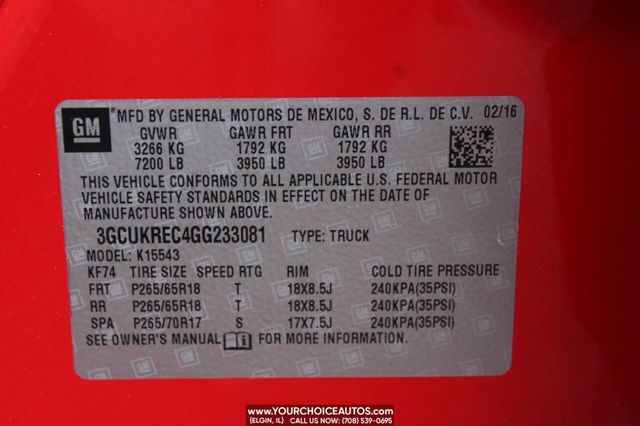 2016 Chevrolet Silverado 1500 LT Z71 4x4 4dr Crew Cab 6.5 ft. SB - 22853116 - 25