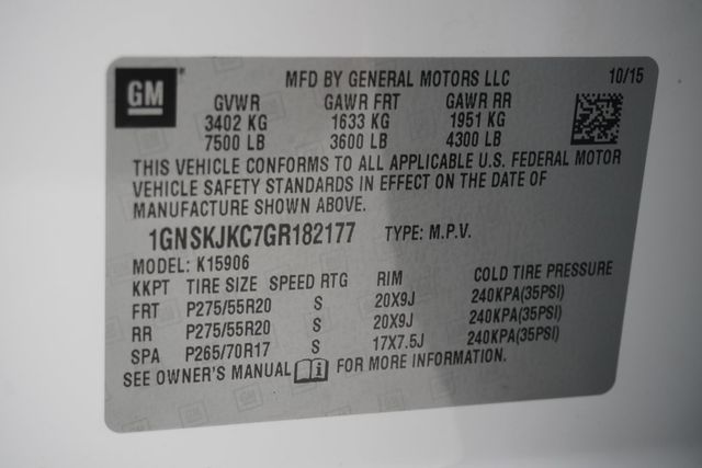 2016 Chevrolet Suburban 4WD 4dr 1500 LTZ - 22984634 - 33