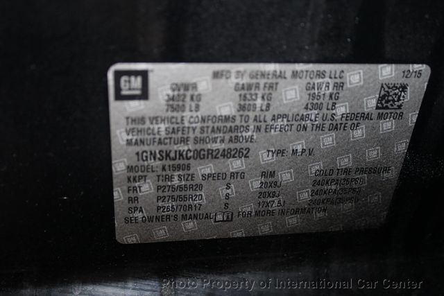 2016 Chevrolet Suburban 4WD 4dr 1500 LTZ - 22946931 - 32