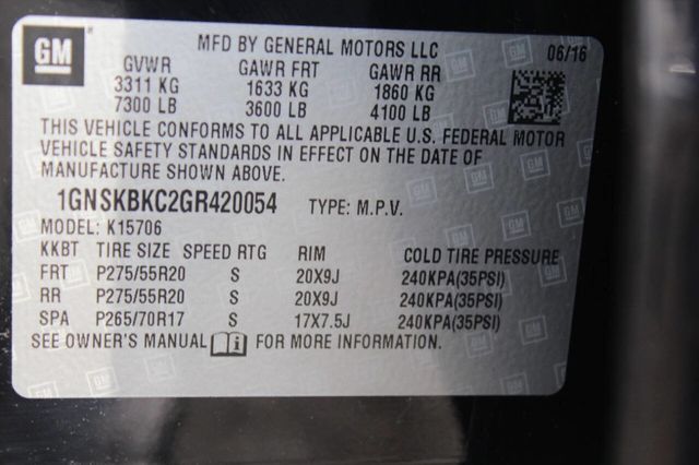 2016 Chevrolet Tahoe 4WD 4dr LT - 22897000 - 34