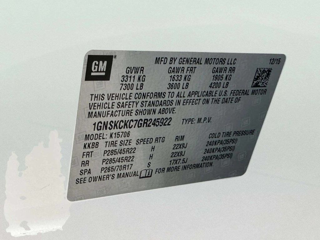 2016 Chevrolet Tahoe 4WD 4dr LTZ - 23057204 - 30