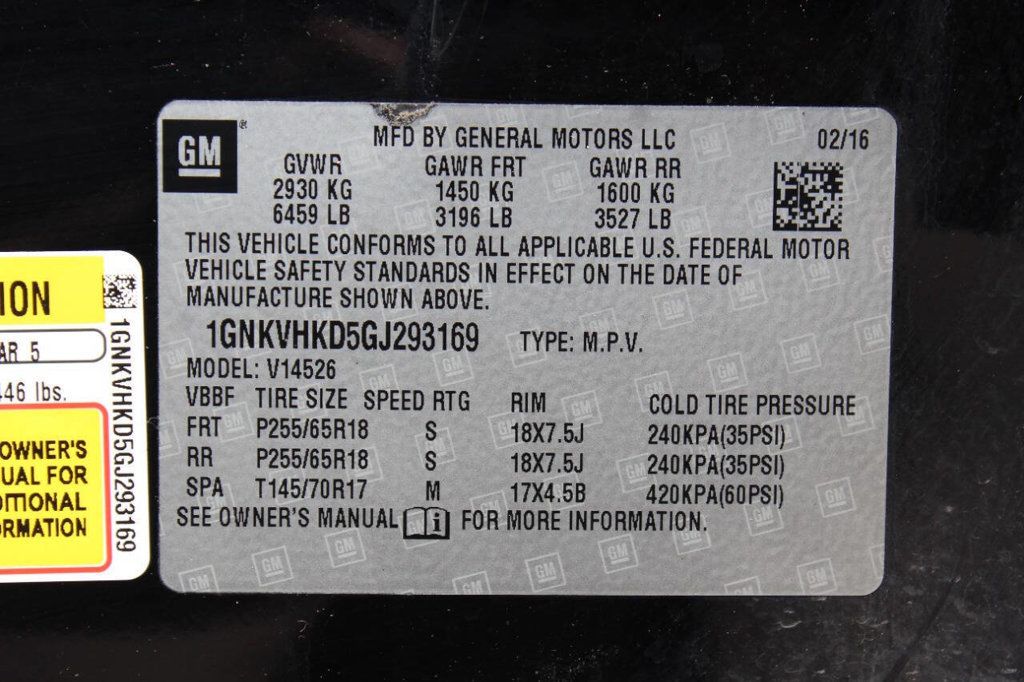 2016 Chevrolet Traverse AWD 4dr LT w/2LT - 22888591 - 32