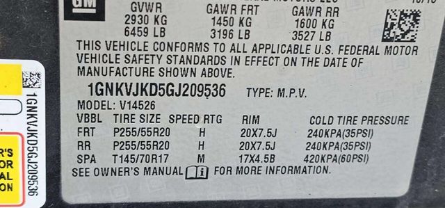 2016 Chevrolet Traverse AWD 4dr LTZ - 22985484 - 9