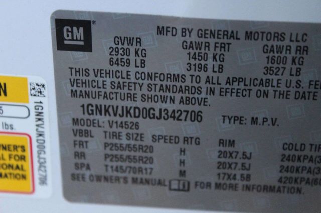 2016 Chevrolet Traverse AWD 4dr LTZ - 22993351 - 11