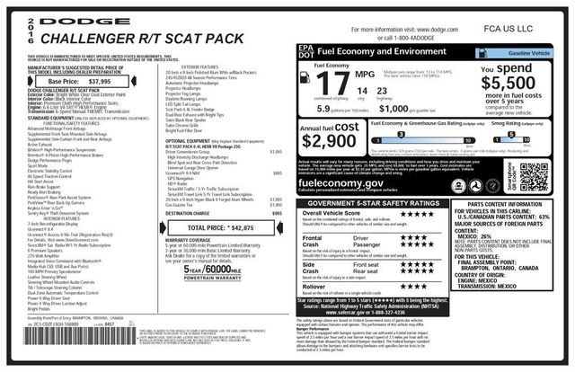 2016 Dodge Challenger R/T Scat Pack BARTON Short Throw Shifter - 22952113 - 6