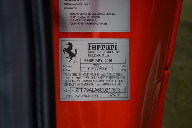 2016 Ferrari 488 GTB 2dr Coupe - 22912603 - 45