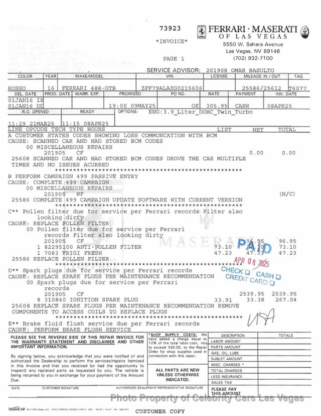 2016 Ferrari 488 GTB 2dr Coupe - 22987817 - 44