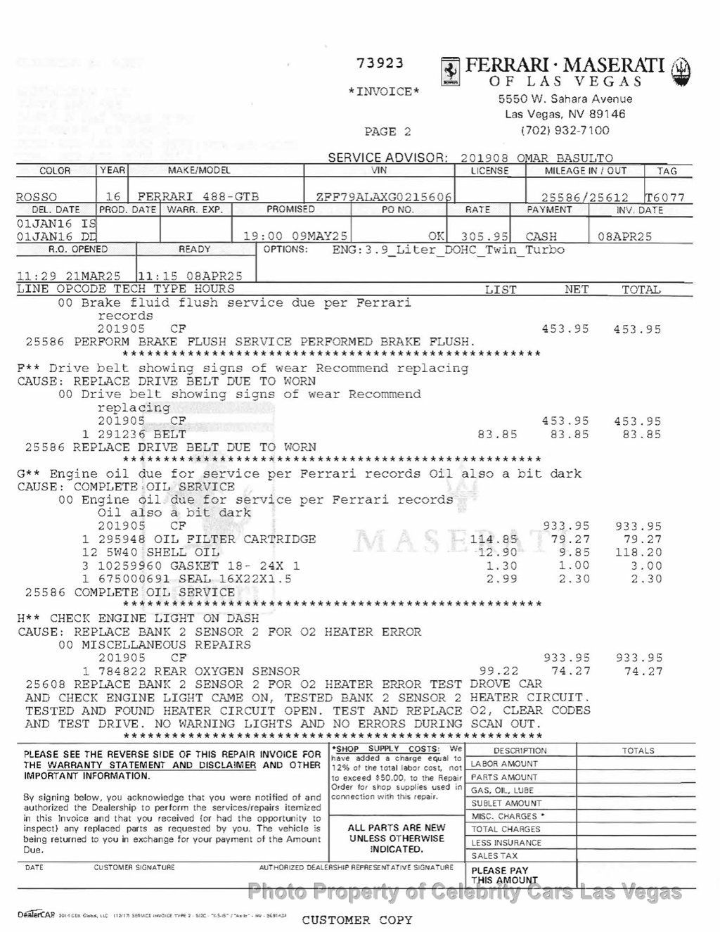 2016 Ferrari 488 GTB 2dr Coupe - 22987817 - 45