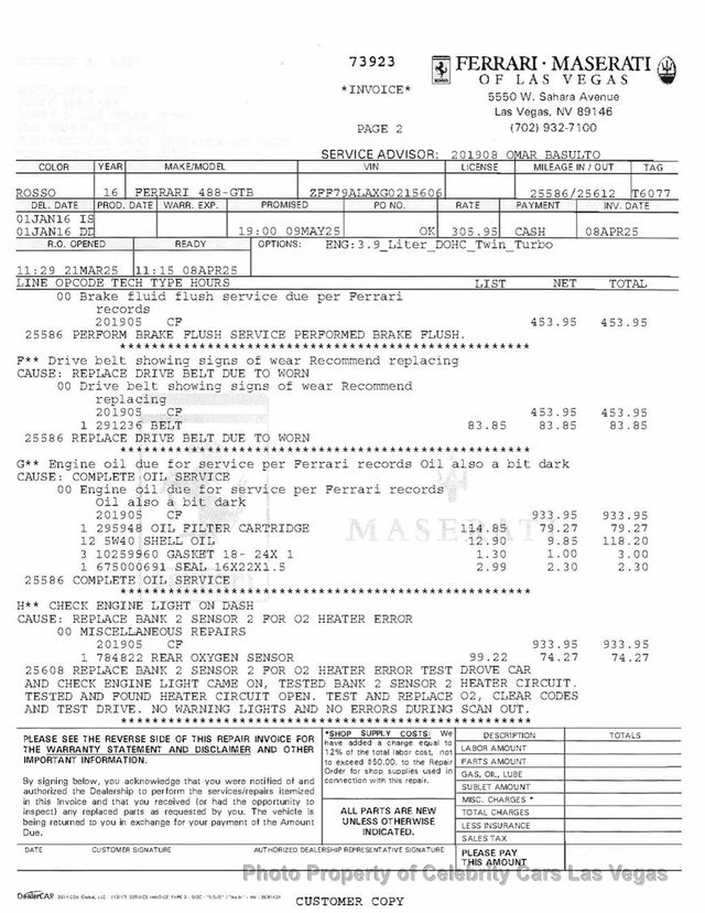 2016 Ferrari 488 GTB 2dr Coupe - 22987817 - 45