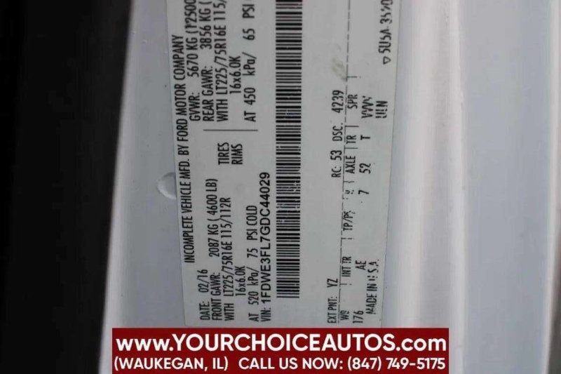 2016 Ford Econoline Commercial Cutaway E 350 SD 2dr 176 in. WB DRW Cutaway Chassis - 22914812 - 25