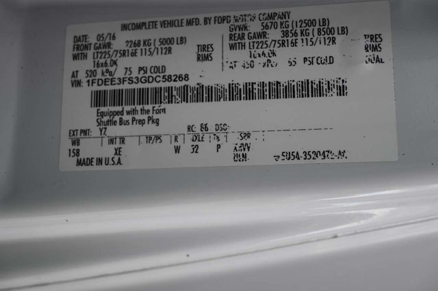 2016 Ford Econoline Commercial Cutaway E-350 SD Mobility Handicap Shuttle Bus - 22997335 - 38