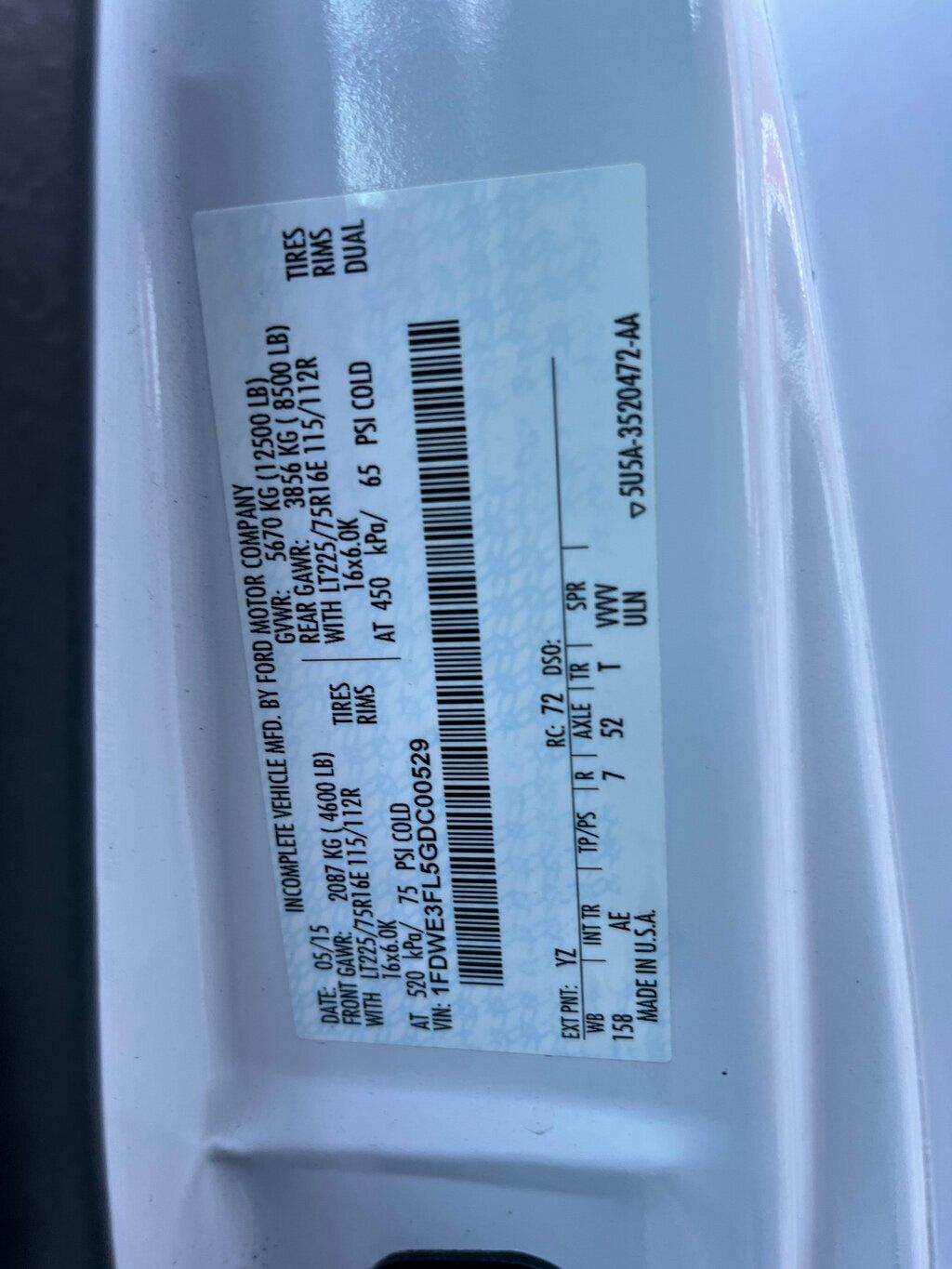 2016 Ford Econoline Commercial Cutaway READY TO WORK - 22939322 - 30