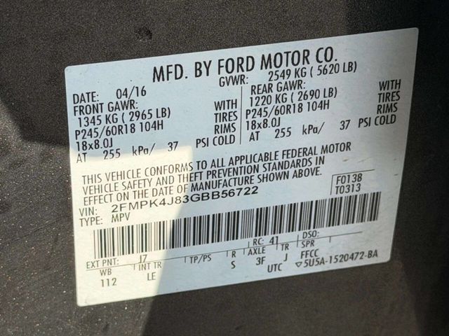 2016 Ford Edge 4dr SEL AWD - 22985450 - 17