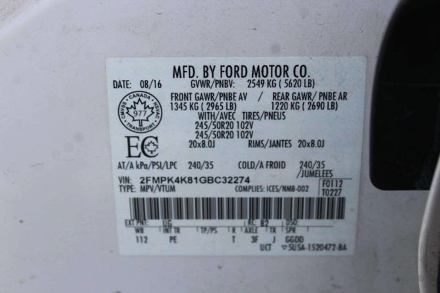 2016 Ford Edge 4dr Titanium AWD - 22930546 - 31