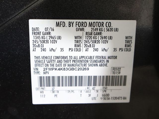 2016 Ford Edge 4dr Titanium AWD - 23003649 - 59