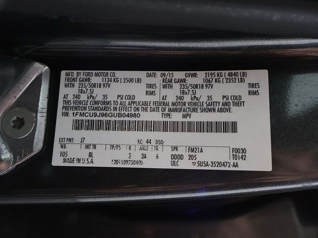 2016 Ford Escape 4WD 4dr Titanium - 23026012 - 52