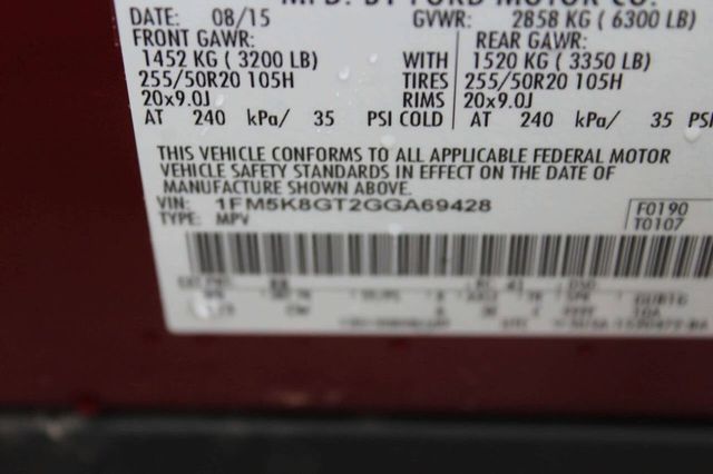 2016 Ford Explorer 4WD 4dr Sport - 23006778 - 8