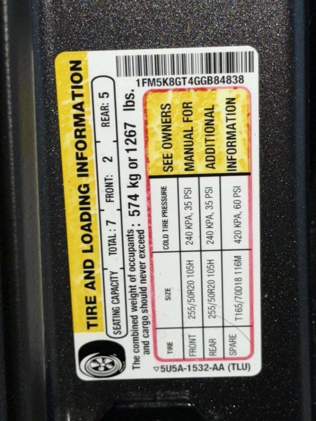 2016 Ford Explorer 4WD 4dr Sport - 22985774 - 15