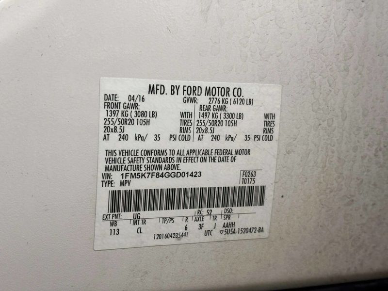 2016 Ford Explorer FWD 4dr Limited - 22974259 - 41