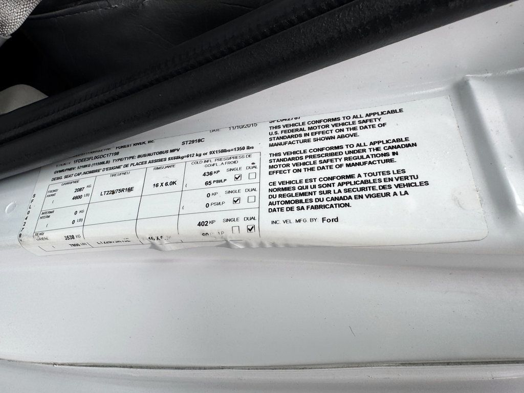 2016 Ford E-350 Cutaway Non-CDL Wheelchair Shuttle Bus For Adult Handicap Accessible Transportation - 22933367 - 43