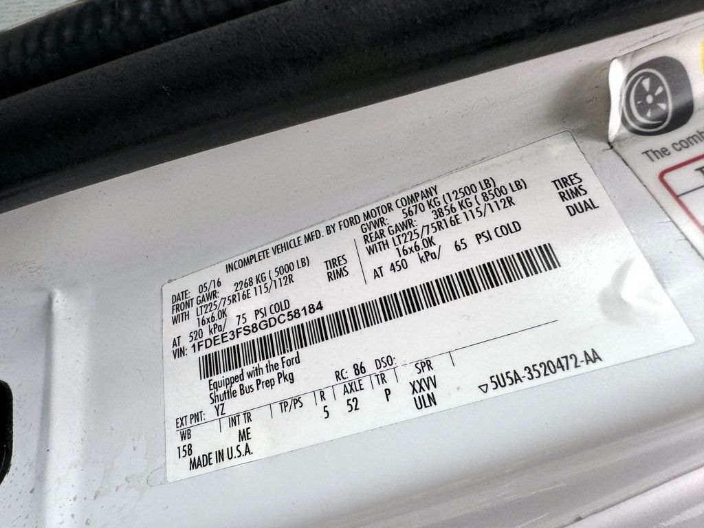 2016 Ford E-350 Cutaway Non-CDL Wheelchair Shuttle Bus For Adults Seniors Church Medical Transport With Lift - 22631402 - 41