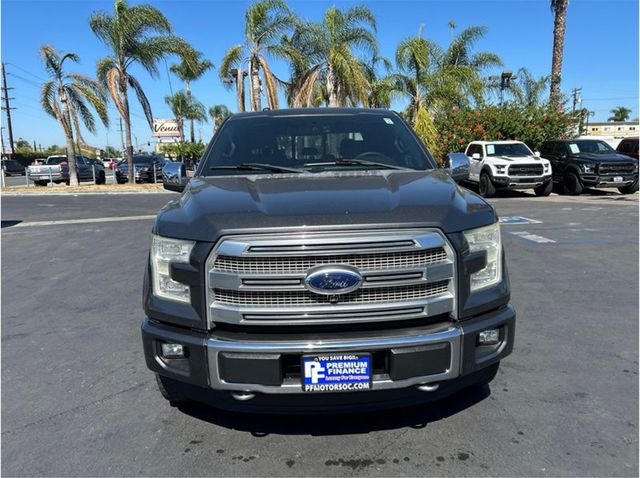 2016 Ford F150 SuperCrew Cab PLATINUM 4X4 NAVIGATION BACK UP CAM CLEAN - 23093827 - 1