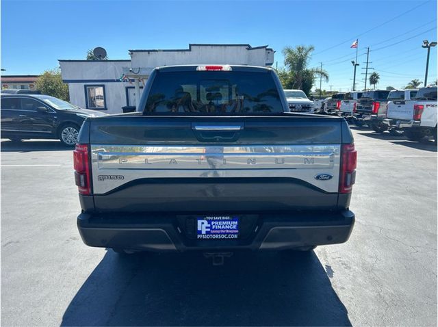2016 Ford F150 SuperCrew Cab PLATINUM 4X4 NAVIGATION BACK UP CAM CLEAN - 23093827 - 6