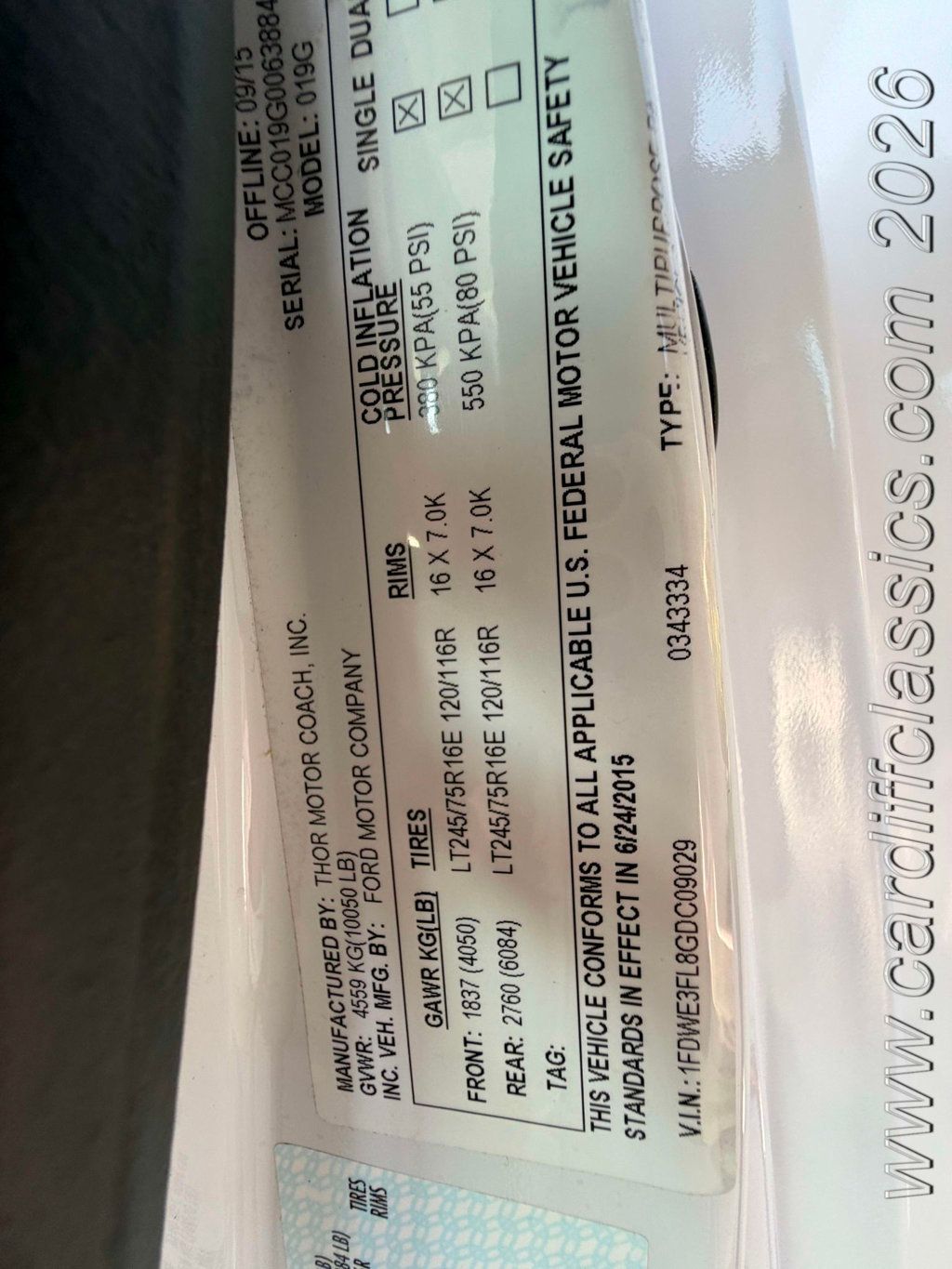 2016 Ford F350 SD Cutaway  - 23003395 - 97