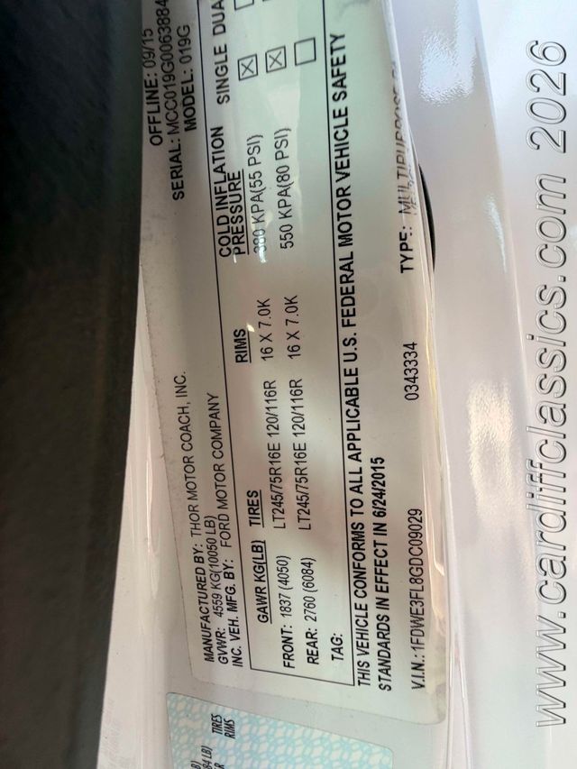 2016 Ford F350 SD Cutaway  - 23003395 - 97