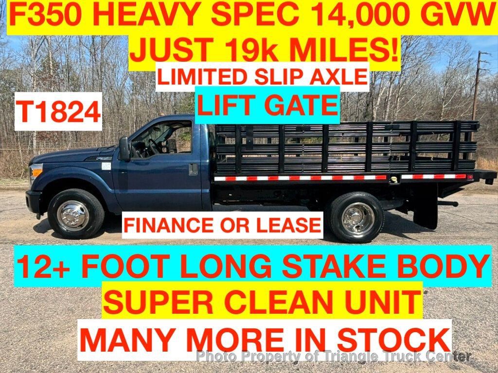 2016 Ford F350HD 12+ FT STAKE LIFT GATE JUST 19k MILES! LIMITED SLIP AXLE! HEAVY SPEC 14,000 GVW - 22989180 | Video 1