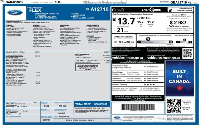 2016 Ford Flex CLEAN CARFAX, LIMITED, AWD, VISTA SUNROOF, NAVI, HEATED SEATS - 23007107 - 15
