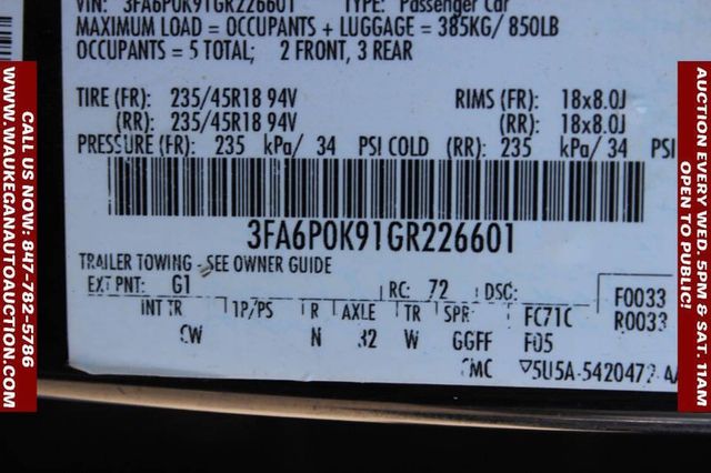 2016 Ford Fusion 4dr Sedan Titanium FWD - 22942577 - 10