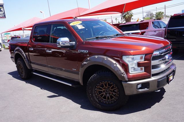 2016 Ford F-150 LARIAT, 4X4, PREMIUM WHEELS, PANORAMA MOON ROOF, LEATHER SEATS - 23016605 - 1