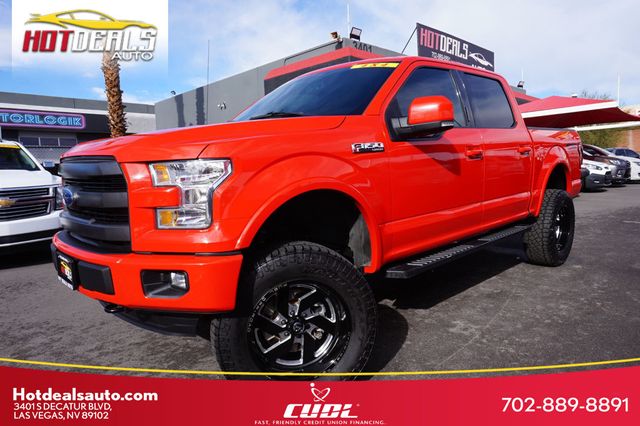 2016 Ford F-150 LARIAT, 4X4, PREMIUM WHEELS, RUNNING BOARDS, TOW PKG - 22969360 - 0